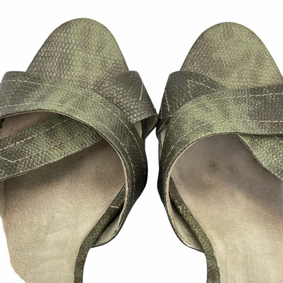 Elizabeth and James Platform Leather Colorblock Pattern Pumps Vero Cuoio 7B - Picture 12 of 12